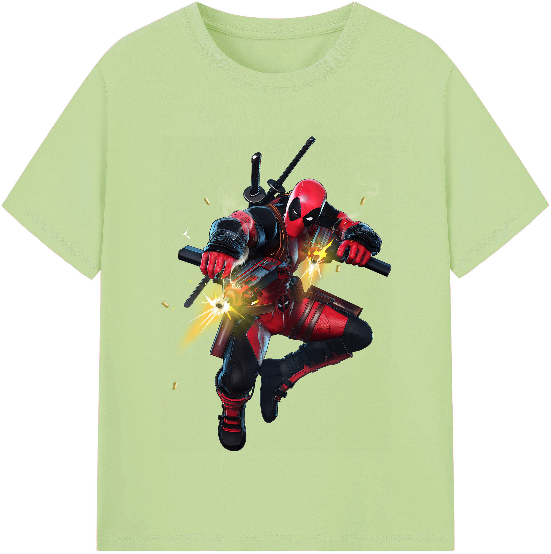 （画像用） Deadpool デッドプール 綿100％半袖Tシャツ（フロントプリント）